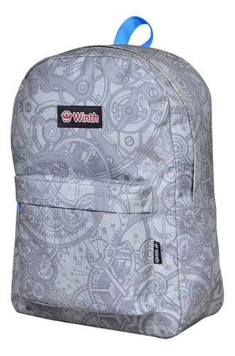 Mochila Básica Azul Engrenagens Winth (CORES SORTIDAS)