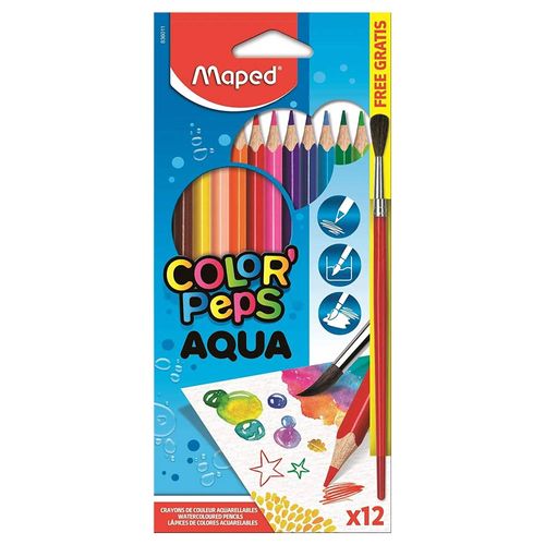 Lápis De Cor Color’Peps Aqua 12 Cores Maped