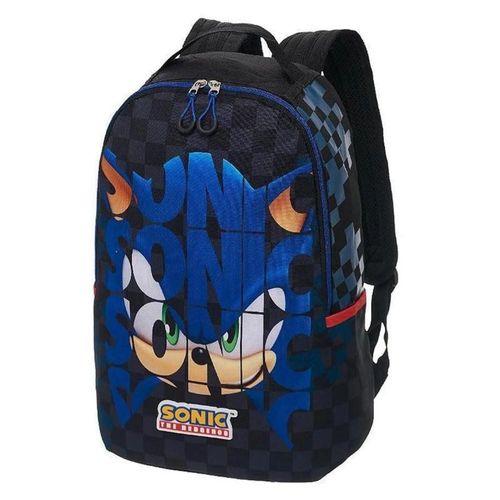 Mochila Escolar Sonic Graphic Preto Pacific