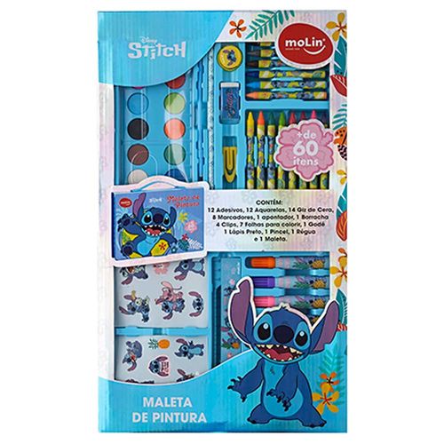 Maleta De Pintura Stitch 60 Peças Molin