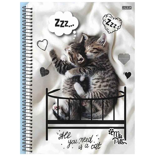 Caderno My Pets 10 Matérias 160 Folhas Sortido SD
