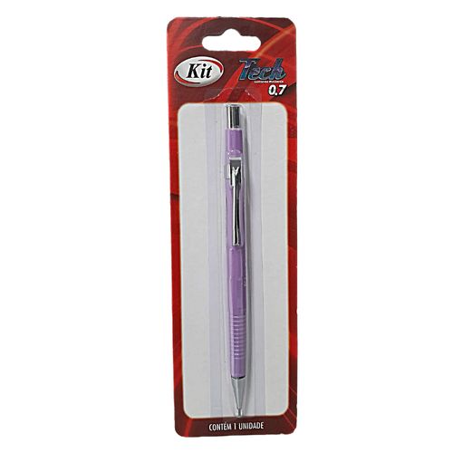 Lapiseira Blister 0.7mm Tech Lilás Kit