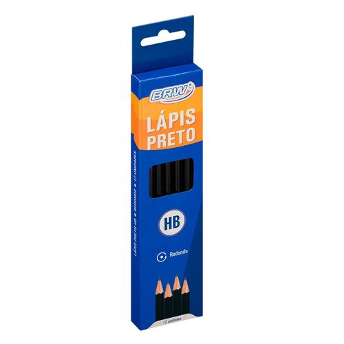 Lápis Preto HB 12 Unidades BRW