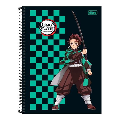 Caderno Demon Slayer 10 Matérias 160 Folhas Tilibra (CAPAS SORTIDAS)