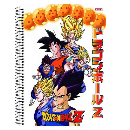 Caderno Escolar Dragon Ball Z 10 Matérias 160 Folhas SD (Capas Sortidas)