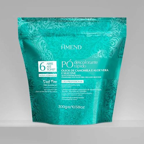 Pó Descolorante Rápido Óleos De Camomila E Aloe Vera E Silicone 300g Amend