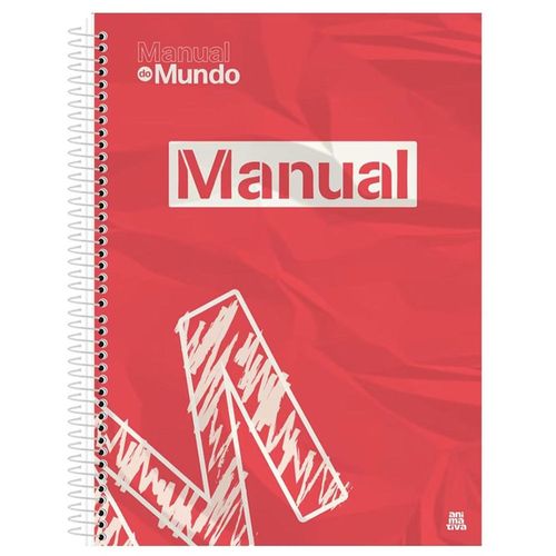 Caderno Escolar Cornell 1M 160 Folhas Manual do Mundo Animativa (Capas Sortidas)