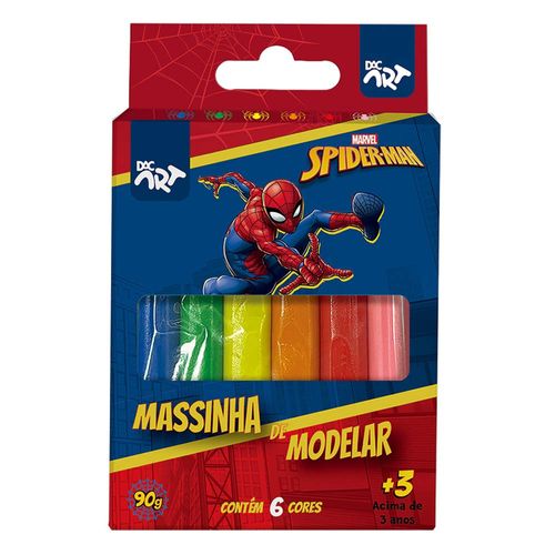 Massinha De Modelar 6 Cores Homem-Aranha Dac