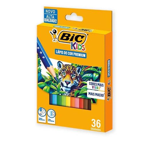 Lápis De Cor Premium Kids 36 Cores Bic