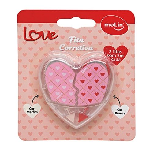 Fita Corretiva Love Kit Com Duas Cores Molin