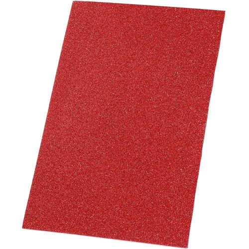 Folha De EVA Com Glitter Vermelha 40 X 48 Cm Ibel