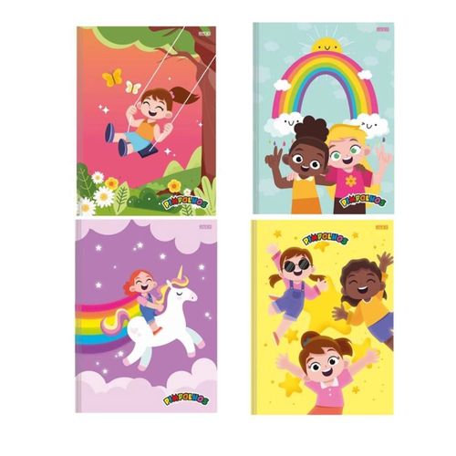 Caderno Pimpolhos 96 Folhas Capa Dura Sd (CAPAS SORTIDAS)