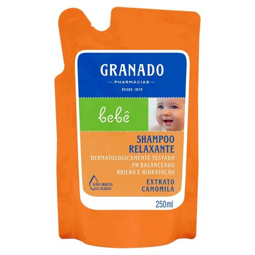Refil Shampoo Relaxante Bebê Camomila 250ml Granado