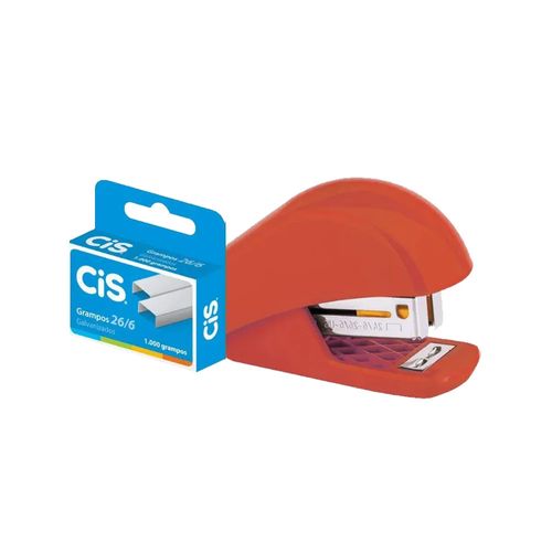 Grampeador Mini C-4B Vermelho Office Cis