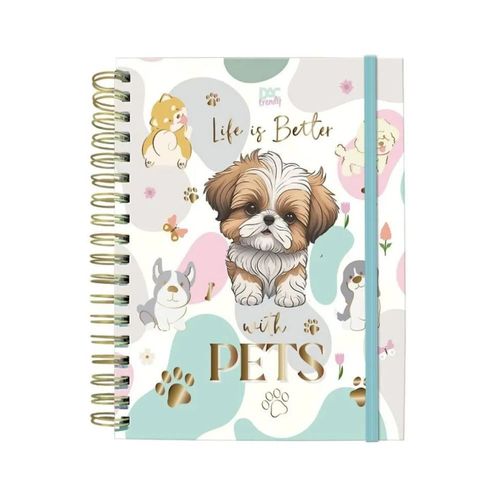 Caderno With Pets 10 Matérias 80 Folhas Dac