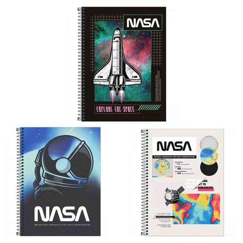 Caderno Escolar Nasa 16 Matérias Tilibra (Capas Sortidas)