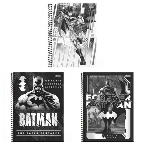 Caderno Escolar 1 Matéria Batman Foroni (Capas Sortidas)