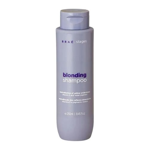 Shampoo Cabelos Loiros Blonding 250ml Braé Stages
