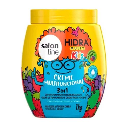 Creme Multifuncional 3 em 1 Hidra Multy Kids 1kg Salon Line