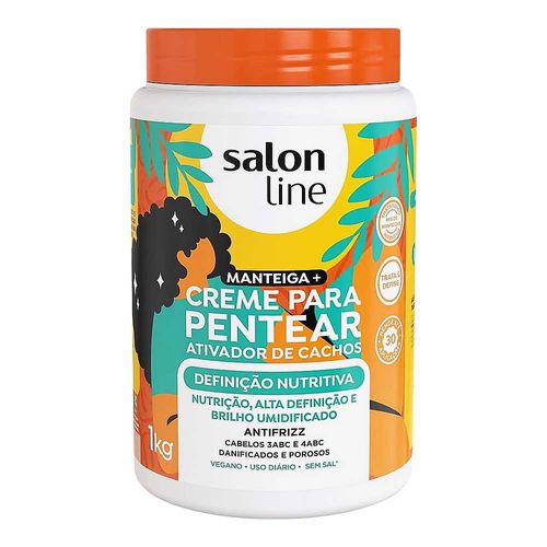 Creme para Pentear Ativador de Cachos Definição Nutritiva 1kg Salon Line