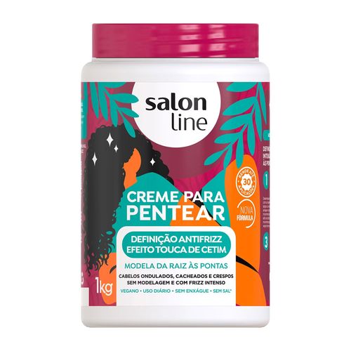 Creme Para Pentear Definição Antifrizz 1kg Salon Line