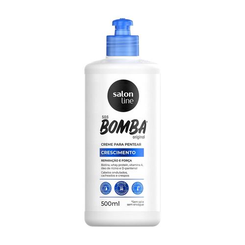 Creme Para Pentear SOS Bomba Original 500ml Salon Line