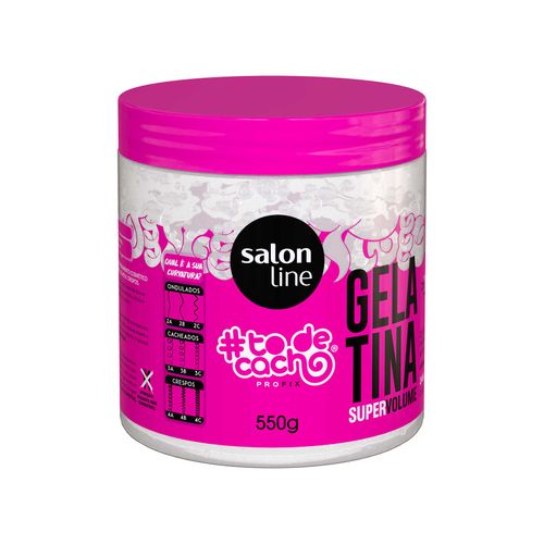 Gelatina #todecacho Super Volume 550g Salon Line