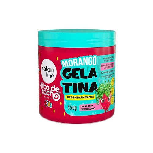 Gelatina Desembaraçante Kids Morango 550g ToDeCacho Salon Line