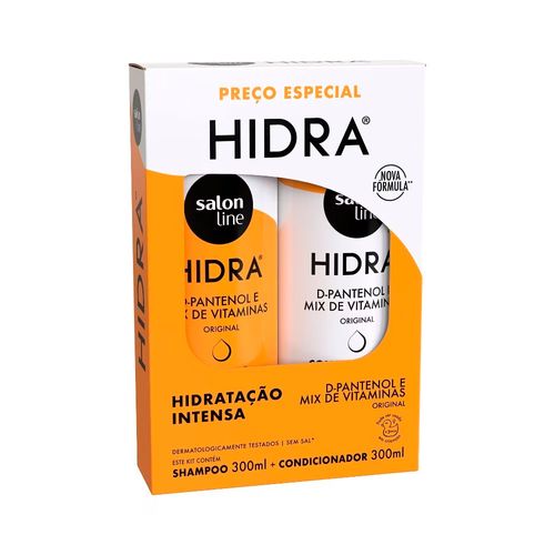 Kit Shampoo e Condicionador Hidra D-Pantenol e Mix de Vitaminas 300ml Salon Line