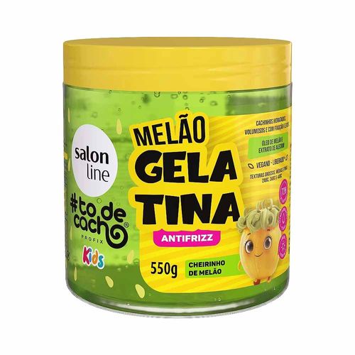 Gelatina Antifrizz Kids Melão ToDeCachos 550g Salon Line