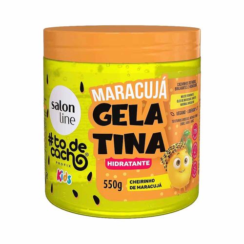 Gelatina Hidratante Kids Maracujá ToDeCachos 550g Salon Line