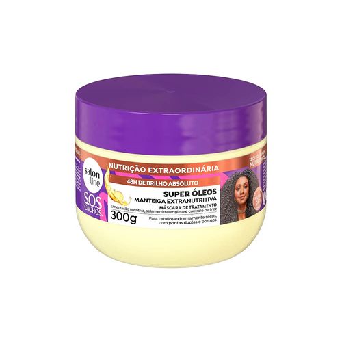 Máscara De Tratamento Super Óleos SOS Cachos 300g Salon Line