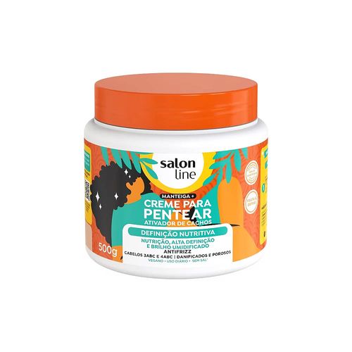 Creme Para Pentear Definição Nutritiva Manteiga+ 500g Salon Line
