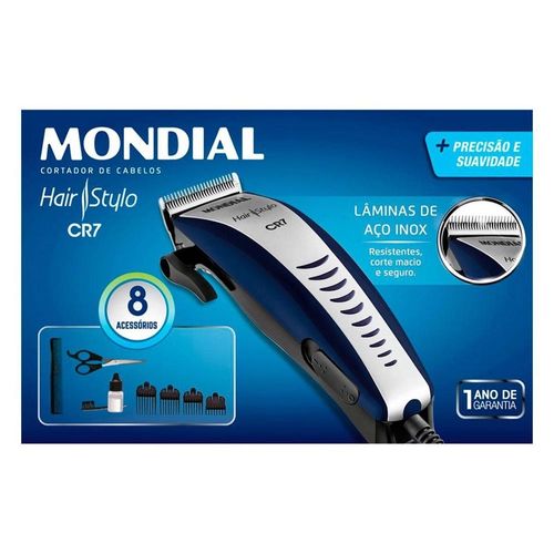 Máquina de Cortar Cabelo Hair Stylo Cr7 220V Mondial