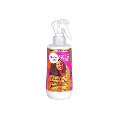 Creme Para Pentear De Repente Pronta SOS Cachos 300ml Salon Line