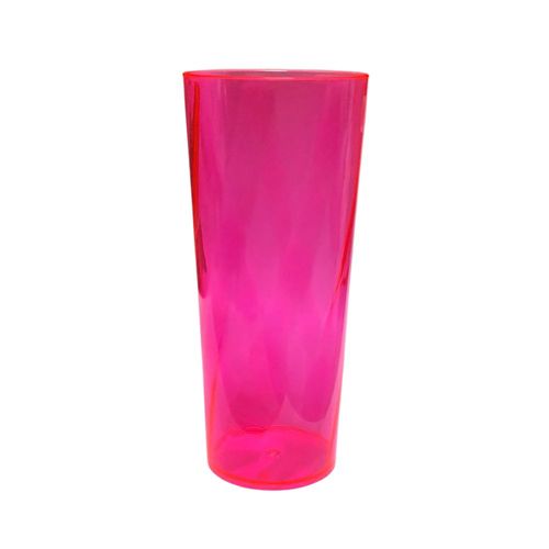 Copo Longo Rosa Neon 350ml Brcopos