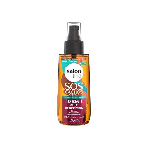 Óleo Capilar SOS Cachos 10 em 1 Multi Benefícios 100ml Salon Line