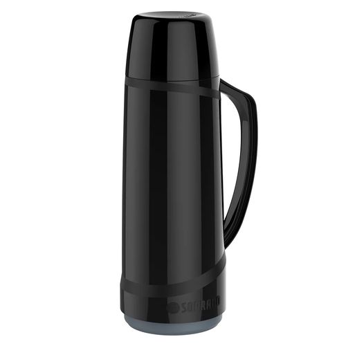 Garrafa Térmica Cristal 1 L Preta Soprano