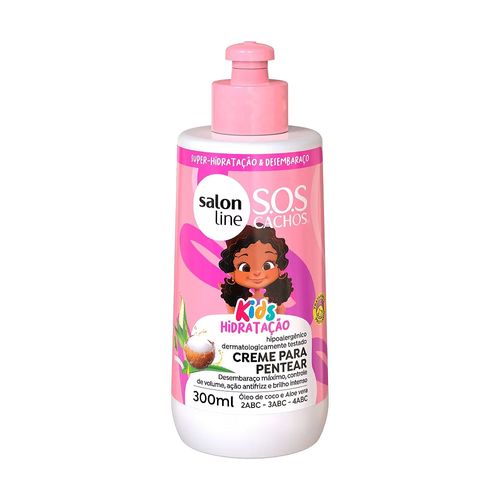 Creme Para Pentear Hidratação SOS Cachos Kids 300ml Salon Line