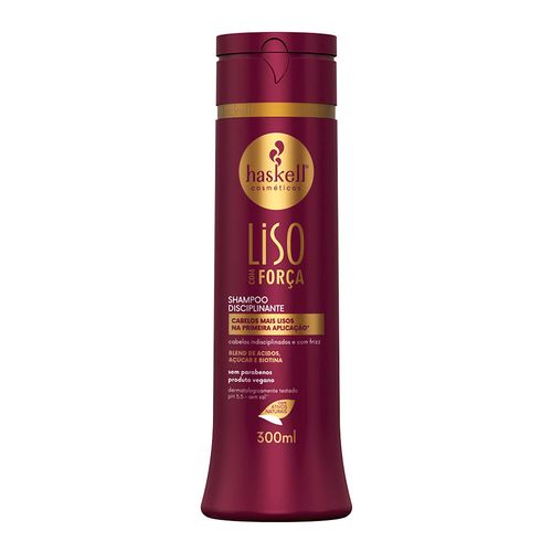 Shampoo Disciplinante Liso Com Força 300ml Haskell