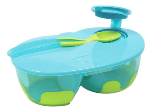 Kit Refeição Com Divisória Azul 5806 Buba