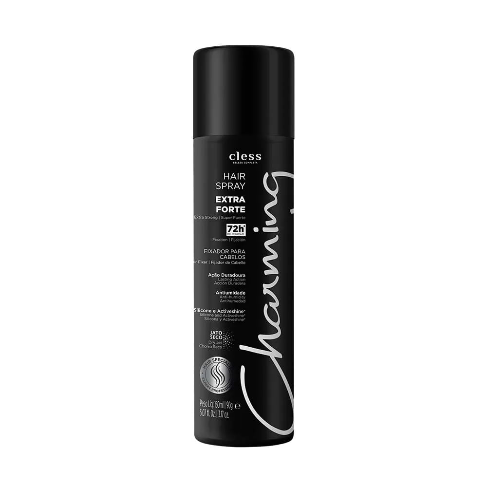Fixador de Cabelo Charming Spray Extra Forte 150ml Cless