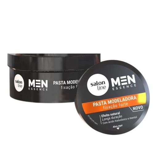 Pasta Modeladora Men Essence Fixação Forte Efeito Natural 60g Salon Line