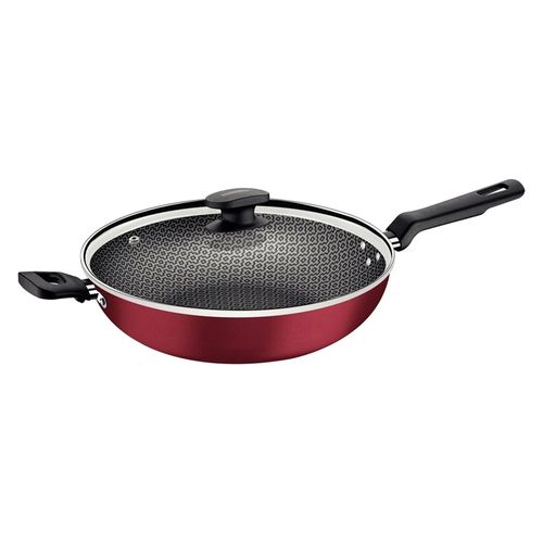 Panela Wok Loreto Antiaderente Starflon Max Vermelho 28 cm 3,3 L Tramontina