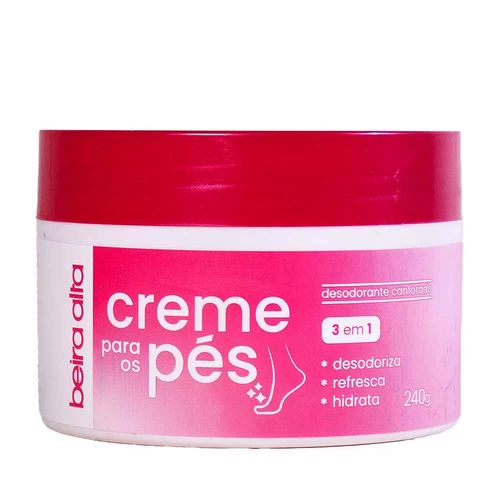 Creme Desodorante Para Os Pés 3 Em 1 240g Beira Alta