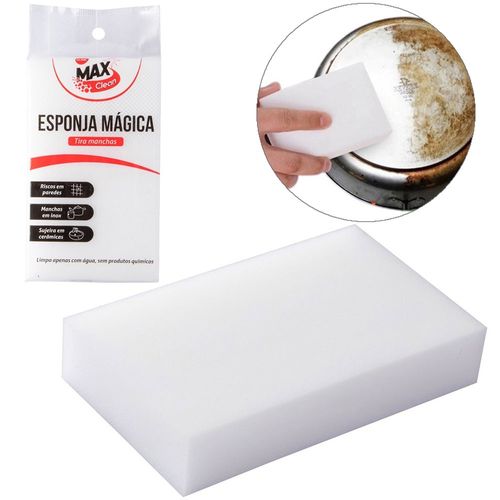 Esponja Mágica Melamina 10cm X 6cm X 2cm Clink
