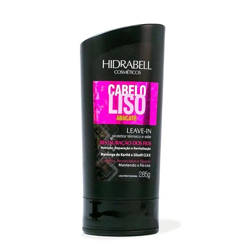 Leave In Creme Para Pentear Liso Abacate 285ml Hidrabell
