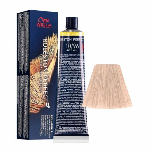 Tintura Koleston Perfect Me+ Rich Naturals 10/96 Louro Super Claro Cendré Violeta 60 ml Wella