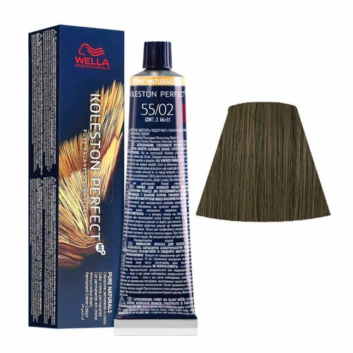 Tintura Koleston Perfect Me+ 55/02 Castanho Claro Intenso Natural 60 ml Wella