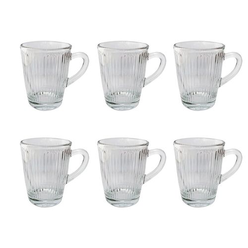 Conjunto de Xícaras em Vidro 160ml 6 Peças Dynasty